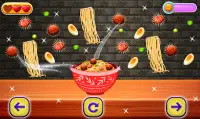 खस्ता नूडल्स खाना पकाने का खेल Screen Shot 3