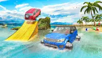 agua tablista carros carreras flotante juego Screen Shot 3