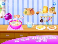 케이크 메이커 스위트 베이커리-소녀들을위한 베이킹 게임 Screen Shot 2