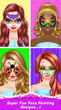 化粧遊戲 - フェイスペイント女の子向けのゲーム Screen Shot 3