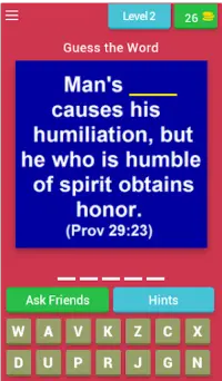 “Proverbs” Bible Quiz (Bible Game) Screen Shot 1
