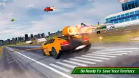 Flying Car Shooting- Real Car Flying Game Screen Shot 5