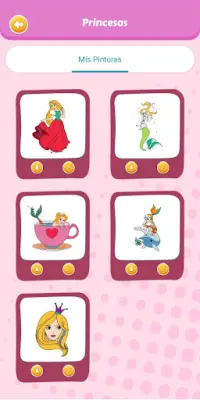 Princesses to paint and color Screen Shot 4