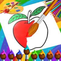 Frutas colorir jogo livro: pintura e desenho