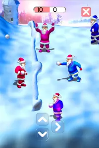 Дед Мороз играющий в снежки * Screen Shot 1