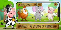 Animal sounds. Learning, animation game for Kids. Screen Shot 1