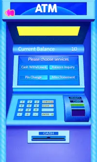 ATM simülatörü para bankamatik Screen Shot 3