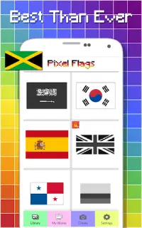Flags Color By Number - Pixel Art Screen Shot 3