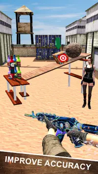 Bouteille Tir Gun Jeux 3D Screen Shot 5
