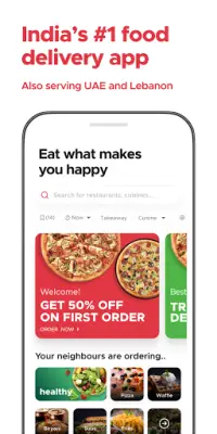 Zomato - Online Food Delivery & Restaurant Reviews Screen Shot 0
