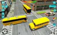 Coach School bus driving game Screen Shot 4