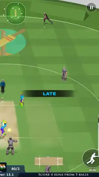 Dünya Kriket Oyunları 3D: Canlı T20 Oyna Screen Shot 2