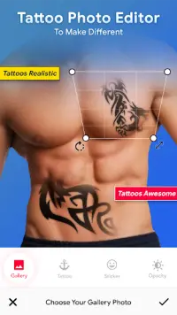 Tattoo Photo Editor Screen Shot 1