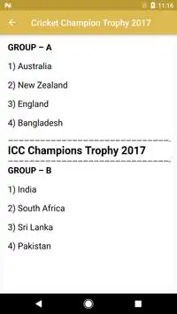 Cricket Champion Trophy 2017 Screen Shot 0