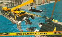 Heavy Duty Offroad River Bridge Construction Games Screen Shot 1