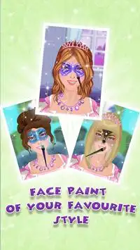 Księżniczka twarzy Farba Salon Screen Shot 1