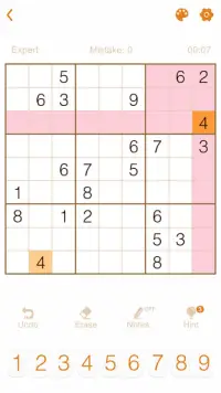 스도쿠 모험-무료 재미있는 숫자 퍼즐 퀘스트 Screen Shot 3