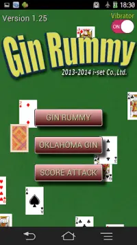 Gin Rummy(Gin rami) Screen Shot 0