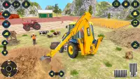 Village Excavator JCB Games Screen Shot 1