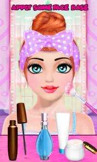 Cute Girl Makeup Salon Game: Face Makeover Spa Screen Shot 1