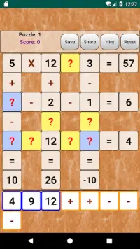 Cross Equations - Free math puzzles game ! Screen Shot 4