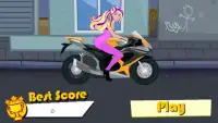 Motor Racer for Barbie Screen Shot 0