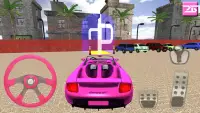 3D Game Girls Car Paradahan Screen Shot 1