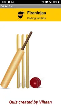Cricket Quiz Screen Shot 0
