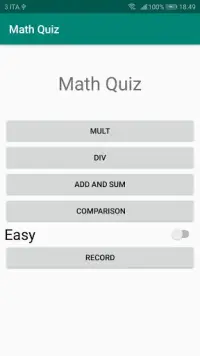 Math Quiz Screen Shot 1