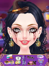 Halloween Makeup Salon Games For Girls Screen Shot 1