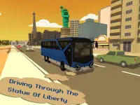 Coach Bus Driving Simulator: Craft City Screen Shot 4