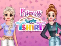Juegos de vestir - Camiseta Princess Trendy Screen Shot 8