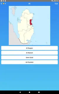 Qatar: Municipalities & Provinces Map Quiz Game Screen Shot 9
