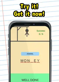 Hangman free: word game Screen Shot 2