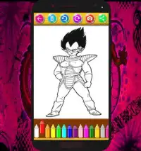 How To Color Dragon Ball Z (Dbz games) Screen Shot 5
