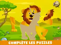 Jeux pour Enfants Puzzles et couleurs de la Savane Screen Shot 10
