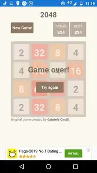 2048 Screen Shot 5