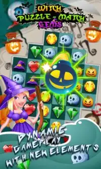Witch Puzzle Match Gems Screen Shot 0