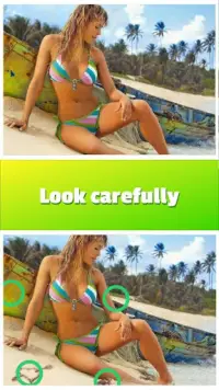 Find the Differences Bikini- 500 Level Sexy Girls Screen Shot 2