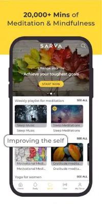 Sarva - Yoga, Meditation, Sleep, Mindfulness Screen Shot 1