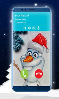 Prank call Snowman Video and Chat Screen Shot 1