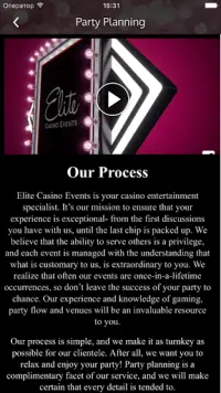 Elite Casino Events Screen Shot 1