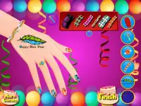 Niñas juegos de diseño de uñas Screen Shot 6