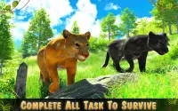 Black Panther Family Sim 3D Screen Shot 2