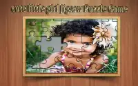 cute little girl jigsaw puzzle game Screen Shot 3
