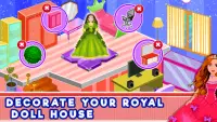 Royal Princess Room Makeover: Doll House Decor Screen Shot 3