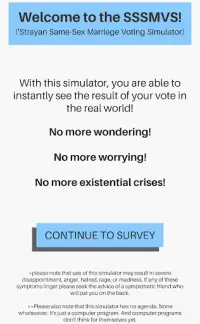 Australian Same Sex Marriage Voting Simulator Screen Shot 0