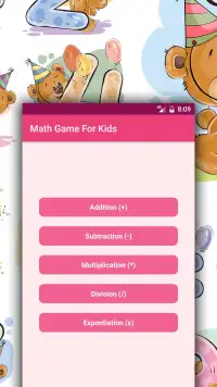 Kids Maths Game Screen Shot 0