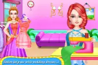 Wedding Bridal Clothes Factory-spellen voor meisje Screen Shot 1