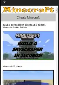 Free Minecraft Cheat Games Screen Shot 5
